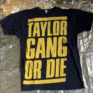 TAYLOR GANG OR DIE Wiz Khalifa Hip Hop Graphic Tee